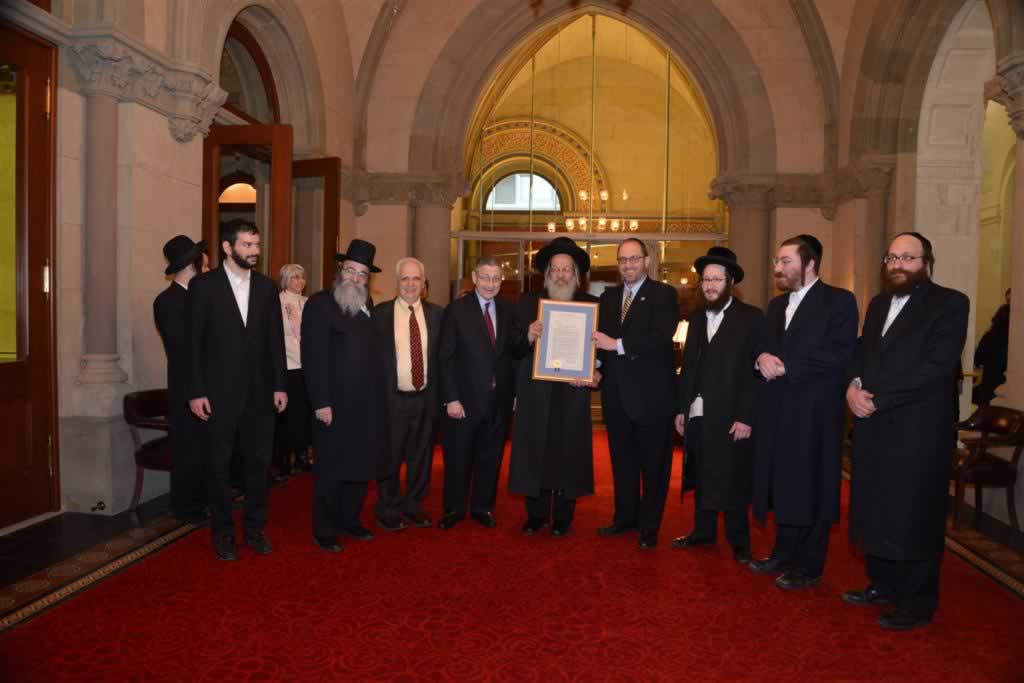 In the Capital after the resolutions honoring Rabbi Weissmandl were passed in the Assembly and Senate, today, on International Holocaust Remembrance Day.