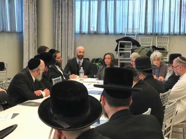 NYC Health Commissioner Dr. Oxiris Barbot at a meeting hosted by UJO with school leadership and 
                            local doctors to discuss a measles outbreak.