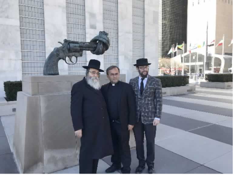 Honoring the achievements of Father Patrick Desbois of Yahad In Unum at the <b>United Nations</b> who works tirelessly to locate the mass graves of our ancestors who were killed by the Nazis